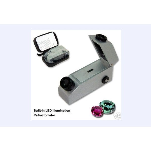 Ade Advanced Optics Gemological Gemstone Gem Refractometer Built-In Light for