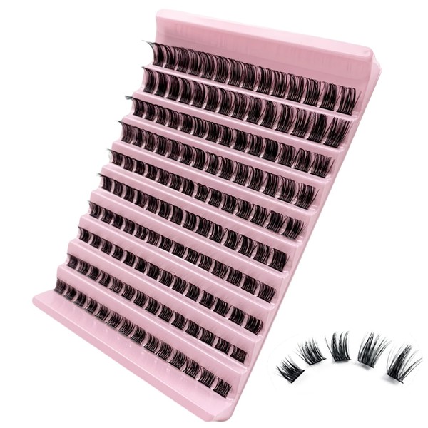 GGOKOK Lash Clusters Wispy DIY Lash Extension 8-16mm Eyelash Clusters
