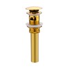 Luxier DS02-TG 1-5/8 in. Brass Bathroom and Vessel Sink Push