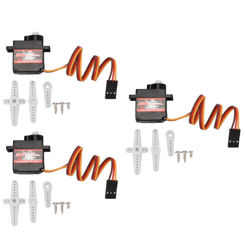 3Pcs RC Servo Lightweight High Torsion Fast Response RC Car