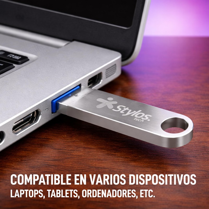 Stylos Paquete 20 Memorias USB 16GB 2.0 Metalica Tech