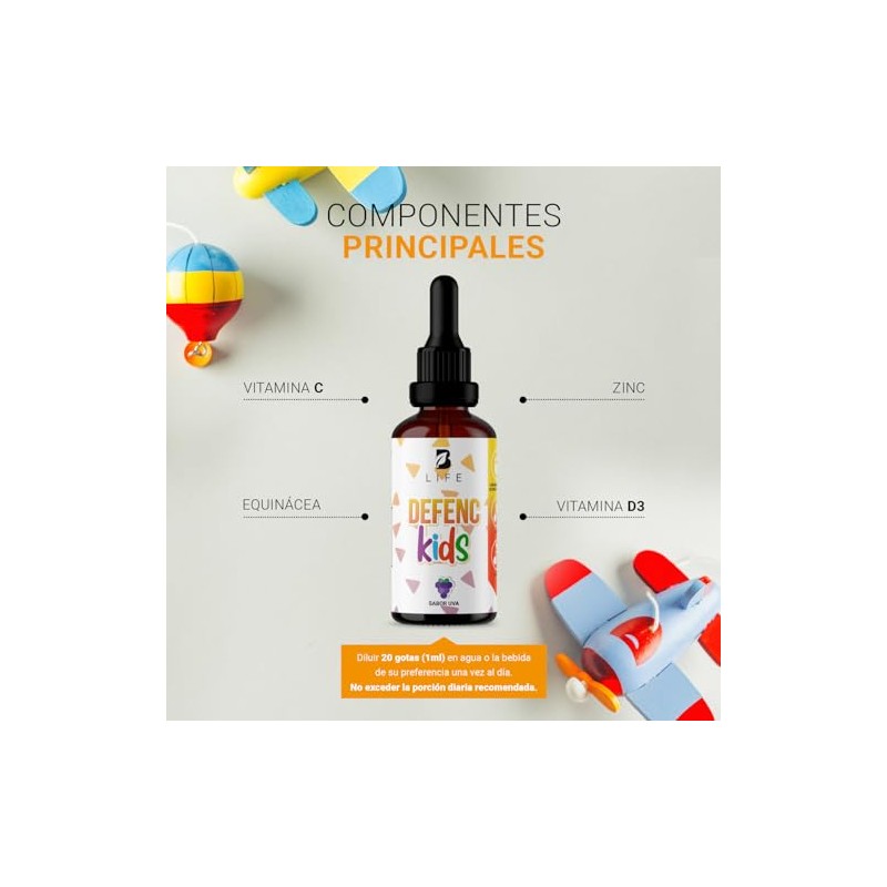 B Life Defenc Kids en Gotas para Niños 60 ml