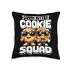 Danish Butter Cookie Squad Throw Pillow