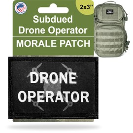 Sudued Drone Operator Morale Patch | Drone Pilot Patch by RedheadedTshirts| Drone Patches for Your Plate Carrier Accessories, Backpack, Tactical Gear, Vest or hat | 2x3 Hook and Loop Patch