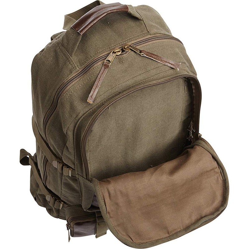 Fox Outdoor Products Retro Cantabrian Excursion Rucksack, Vintage Brown