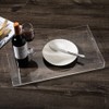 Sooyee Clear Acrylic Tray Decorative,16" x 12" Plastic Serving Trays