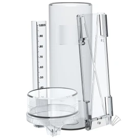 Holdly Precise Rain Gauge with Mounting Bracket, Outdoor Rain Gauge Accurate to 1/100th of an Inch, Made of UV and Heat Resistant Polycarbonate Material for All Weather Conditions