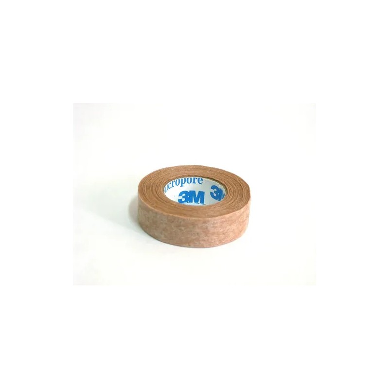 Cinta Micropore Piel 3m 1/2pul - 1.25cm Caja C/24 Rollo