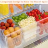 YAYODS 9 Pcs Fridge Storage Organiser Box, Plastic Refrigerator Side