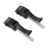 1Pair Black Badminton Stringing Clamp Tennis Flying Clamp Recket Starting