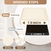 GameGem 4 Step Ladder Folding Step Stool with Wide Anti-Slip
