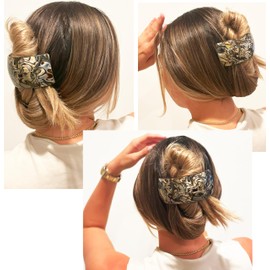 Camila Paris CP3616 French Hair Barrette Clip for Girls for Thick Curly Wavy Long Hair, Strong Hold Grip Hair Clips for Women, Automatic, No Slip Styling Girls Hair Accessories, Handmade in France