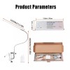 Brokimis Desk Light with Clamp, USB LED 8W Clip Nail