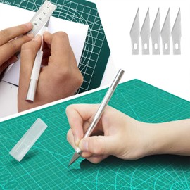 EASONGEE 10pcs Car Vinyl Wrap Tool Kit, Wallpaper Smoothing Tool Window Film Install Tools Wrap Squeegee Tool Felt Squeegee Hard Scraper Vinyl Trimming Tool for Car Wrapping and Install Wallpaper