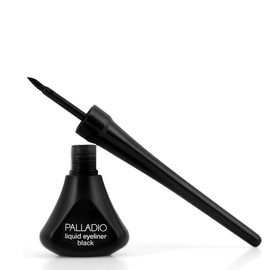 Palladio Liquid Eyeliner, Highly Pigmented and Waterproof Eyeliner, For Intense Eye Definition, Smear-proof Eyeliner Liquid, Includes Easy Grip Wand and Felt Tip Eyeliner Applicator, Black