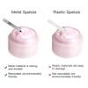 4 Pack Metal Makeup Spatula, Mini Spoon, Beauty Scoop for