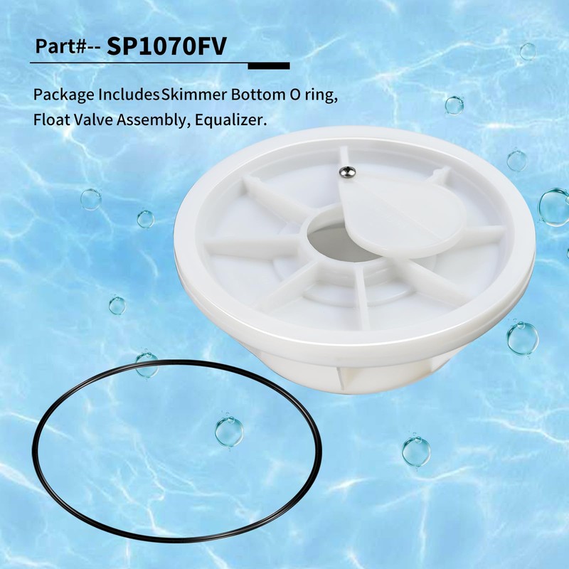 SP1070FV Plastic Equalizer Skimmer Float Valve Assembly with O-Ring, Perfectly