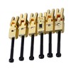 6Pcs Electric Guitar Bridge Saddle Double Locking Tremolo Metal Roller