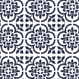 J BOUTIQUE STENCILS Damask Wall Stencil - Medium Size - Reusable Stencil for Home DIY Decor Faux Mural V0013