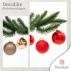 DecoLite: Glass Christmas Tree Baubles Diameter 8 cm (Pack of