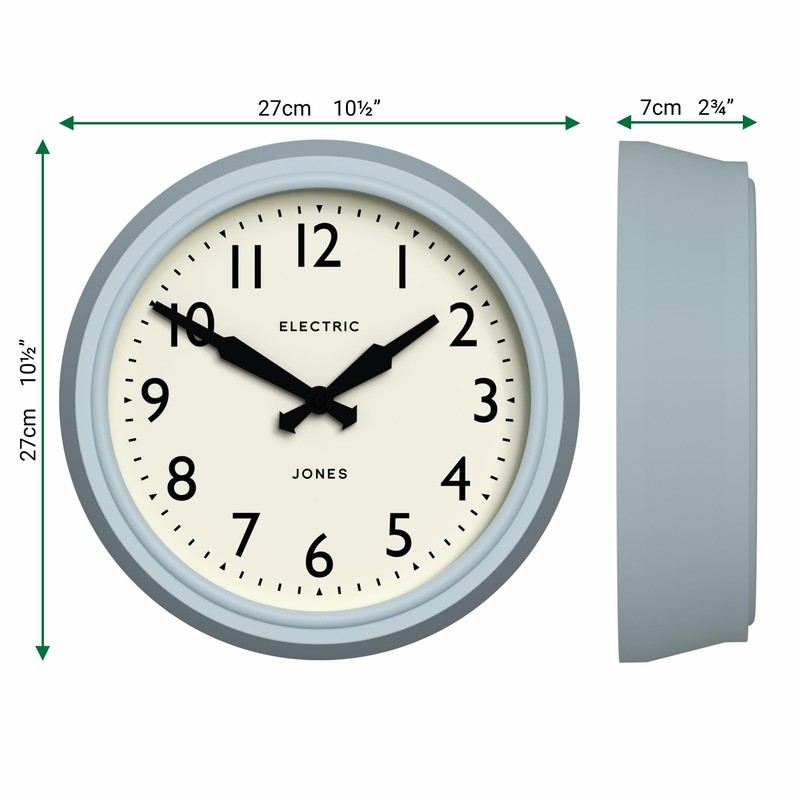 JONES CLOCKS® Telecom wall Clock | Round Vintage Retro Clock