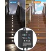 HIBOITEC Low Voltage Deck Lights Recessed Kit with Transformer Dimmable