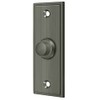 Solid Brass Rectangular Contemporary Bell Button (Antique Nickel)
