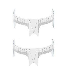 2 Updated Support to Nose Positioning Care Eyebrow Template Shaper Ruler Measure Tool Make-up Reusable