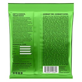 Ernie Ball Papa Het's - Cuerdas de firma con cableado Master Cores calibre 11-50 (P02201)