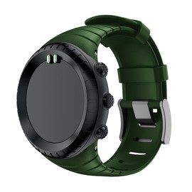 patrohoo Bands for Suunto Core Strap, Rubber Replacement Watch band for Suunto Core SS014993000,Red