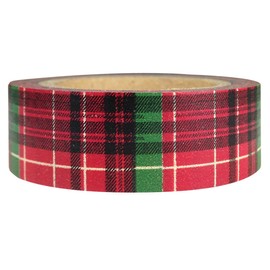 AllyDrew Plaid Pattern Japanese Washi Masking Tape - Christmas Plaid