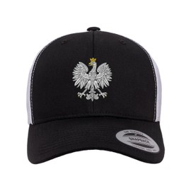 Adjustable Black/White Structured Trucker Polish Eagle Poland Pride Structured Trucker Cap