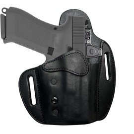 Urban Carry LockLeather OWB RMR/RDS Holster for Glock 19 (19x / 19c / All Gens) - Secure & Comfor t Hybrid Leather/Polymer Design for 4-inch Barrel