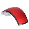 Folding Mouse, 2.4G Arc Mouse with USB Receiver, 1600DPI Adjustable