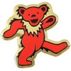 Visionary Grateful Dead Bear Metal Sticker, Gold, 8cm