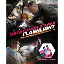 Victoper 2in1 Rechargeable Headlamp, 230° Wide Beam LED Head Lamp with Detachable Flashlight Motion Sensor for Adults, Waterproof Magnetic Black Light for Hiking, Running, Fishing (Pink, 1 Pack)