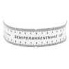 SUPVOX Eyebrow Stencil Ruler Eyebrow Measure Balance Template Translucent Tattoo