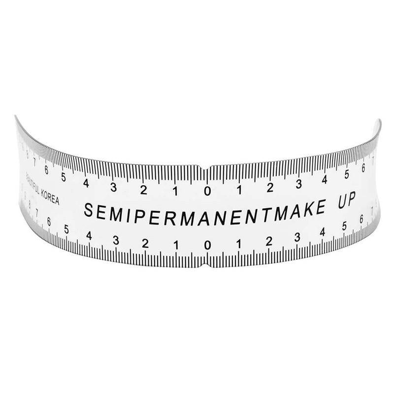 SUPVOX Eyebrow Stencil Ruler Eyebrow Measure Balance Template Translucent Tattoo
