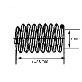 M3 x 0,5 mm x 2D Insertos de rosca interior de alambre helicoidal, tornillos helicoidales de alambre en espiral, acero inoxidable 304, métrico, 80 piezas