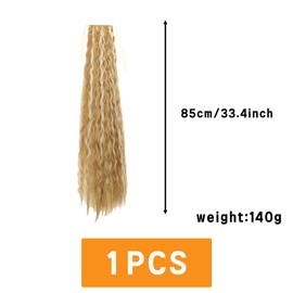 Clip in Hair Extension Wrap Around Ponytail Extension One Piece Clip in on Pony Tail Synthetic Curly Hairpieces 2315