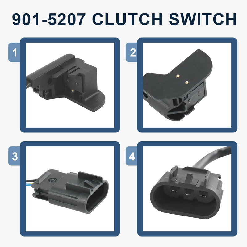 RUIANOMG 901-5207 Clutch Switch Replacement for Freightliner Cascadia 2008-2020