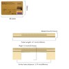 Coinkoly 10 Pack 3-3/4"(96mm) Brushed Gold Cabinet Handles Knurled Cabinet