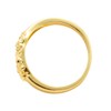 14k Gold Plated Rough Textured Cookie Smashing Nugget Ring For