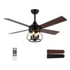 Curve Curio 52 Inch Farmhouse Ceiling Fan with Light and