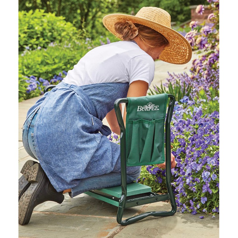 Burpee Multi-Function Garden Kneeler Seat with Padded Cushion and Detachable