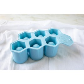 Outset Silicone Hexagon Ice Shot Mold, 6 Glass Capacity