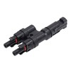 1 Pair Solar Branch Connector Panel Parallel Connection Cable Splitter
