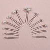 12 Pieces Bridal Hair Accessories Pearl Wedding Hair Pins Handmade