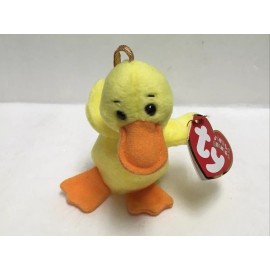 TY Jingle Beanie Baby - QUACKERS Duck(4 inch) - MWMTs cover Ornament Holiday Toy