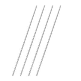uxcell 4 Pcs Round Steel Rod 2.9mm Diameter HSS Lathe Bar Stock Tool 200mm Long for Shaft Gear Drill Lathes Boring Machine Turning Miniature Axle Cylindrical Pin DIY Craft Tool
